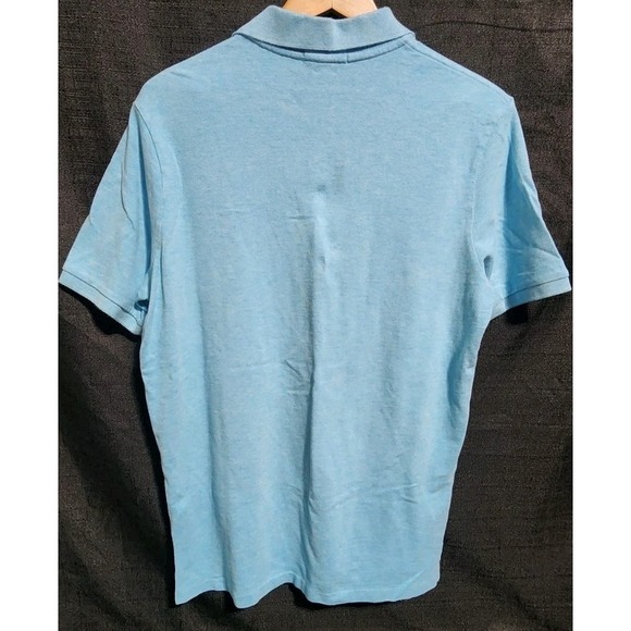 Polo Ralph Lauren Turquoise Blue Polo Shirt Top Yellow Pony Sz‎ Md Golf Casual - Picture 3 of 7